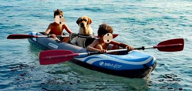 canoa gonfiabile tre posti