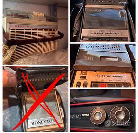 Lotto radio e registratori vintage collezione