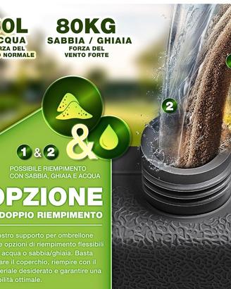 base per ombrelloni 