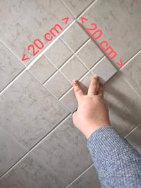 10,6mq mattonelle/piastrelle-rivestimento bagno/cu