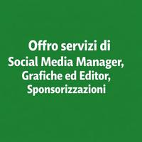 Social media manager, editor e grafiche e sponsor