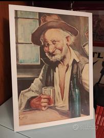 Quadro poster Il Bevitore di Teomondo Scrofalo 