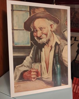 Quadro poster Il Bevitore di Teomondo Scrofalo 