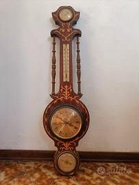 orologio vintage con barometro e termometro '60