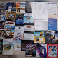Codici da riscattare, volantini e manuali Ps4
