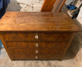 Comò antico con scrittoio