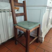 6 seggiole legno massello 