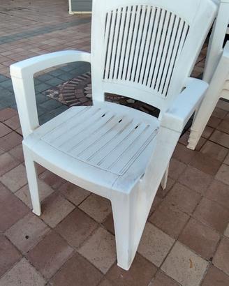Poltrone giardino bianche Super Elegant SCAB