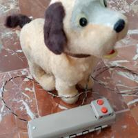 Cagnolino meccanico filo comandato anni 60