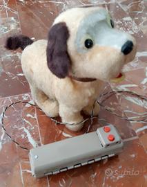 Cagnolino meccanico filo comandato anni 60