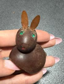 Coniglietto in legno vintage