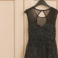 Abito guess nuovo con cartellino nero tulle 