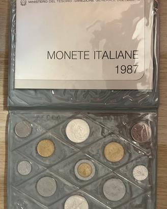 Monete Italia Confezione Fior Di Conio Zecca 1987