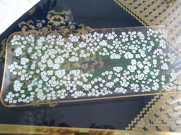 Vassoietto- porta oggetti  in cristallo  decorato