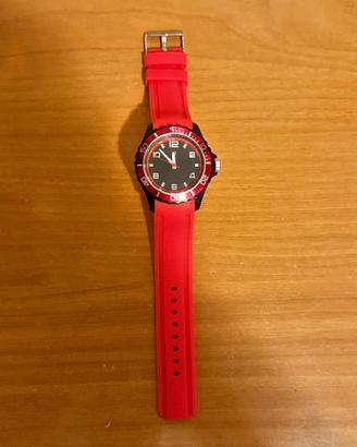 Orologio rosso e nero