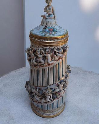 boccale in ceramica di Capodimonte originale 