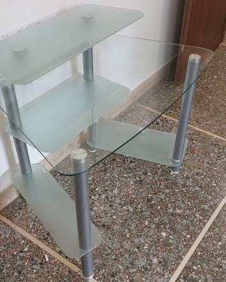 Scrivania per PC vetro/metallo - buone condizioni