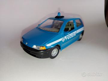 Fiat Punto Polizia 1/24 Burago Bburago Auto Vintag
