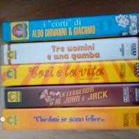 Lotto di 5 videocassette Aldo Giovanni e Giacomo