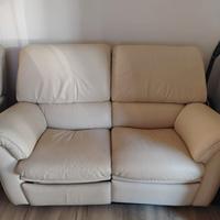 Coppia di divani in Pelle Chateau d'Ax