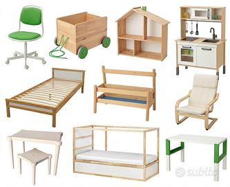 Letto,scrivania,cucina gioco,cameretta bambini