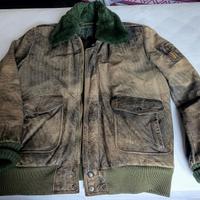 Giaccone vintage in vera pelle
