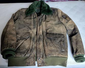 Giaccone vintage in vera pelle