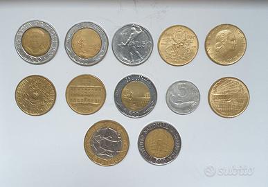 Lotto di 42 Monete di Vecchie Lire Italiane