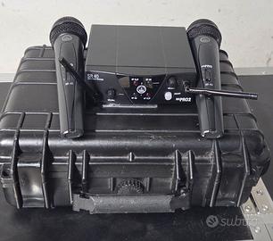 Sistema Wireless AKG Doppio Microfono