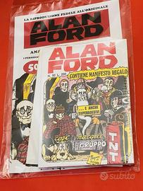 Alan Ford n.50 e 58 Anastatica Gazzetta Poster+Ade