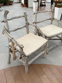 Sedie in legno marino