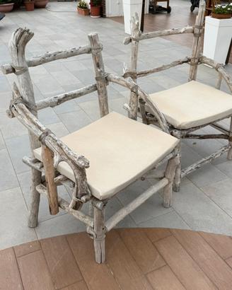Sedie in legno marino