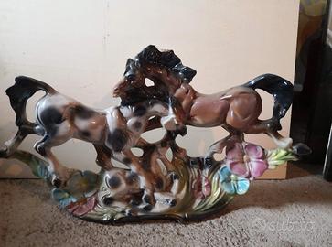 cavalli ceramica vintage 
