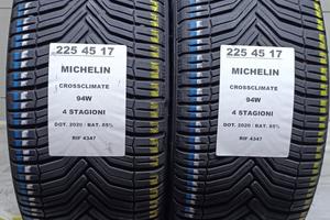 2 GOMME 225 45 17 MICHELIN 4 STAG. RIF4347