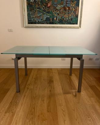 Tavolo Calligaris in vetro allungabile