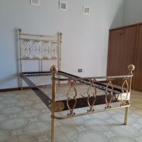Letti singoli vintage metallo ottonato