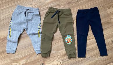 Lotto n. 3 pantaloni bambini tg. 3-4 anni  104cm