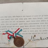 Lettera ringraziamento sposi Savoia