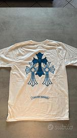T-shirt Chrome Hearts bianca con grafica