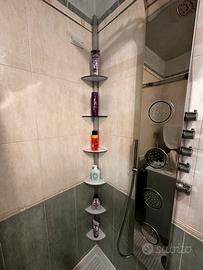 PORTA SAPONE DOCCIA ANGOLARE A COLONNA