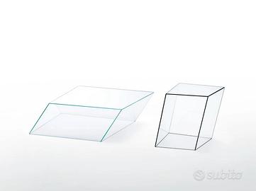 2 Tavolini glass italia wireframe