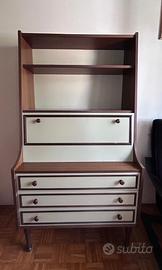 Scrivania secretaire vintage anni '60-'70