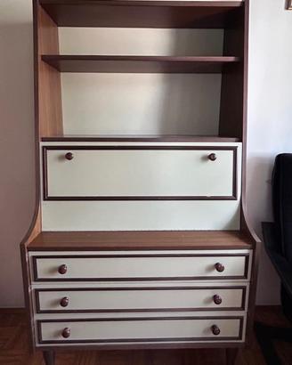 Scrivania secretaire vintage anni '60-'70