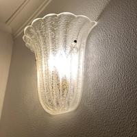 Tris lampade a scudo di Barovier&Toso - anni 60/70