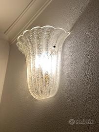 Tris lampade a scudo di Barovier&Toso - anni 60/70