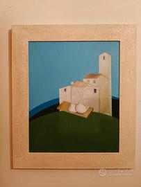 Quadro olio su tela Paolo Artini