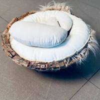 Ciotola in legno per set foto newborn