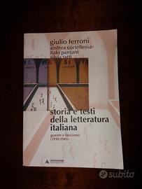 Libro "Storia e testi della letteratura italiana".
