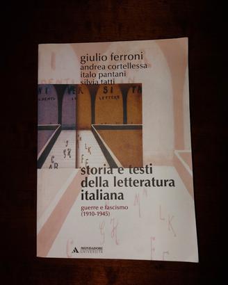 Libro "Storia e testi della letteratura italiana".