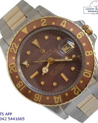 ROLEX GMT Master 1675 Tiger Eye nipple brown 1973
